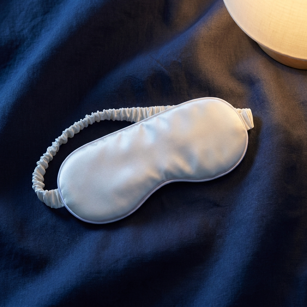 Silk sleep mask — Ivory White