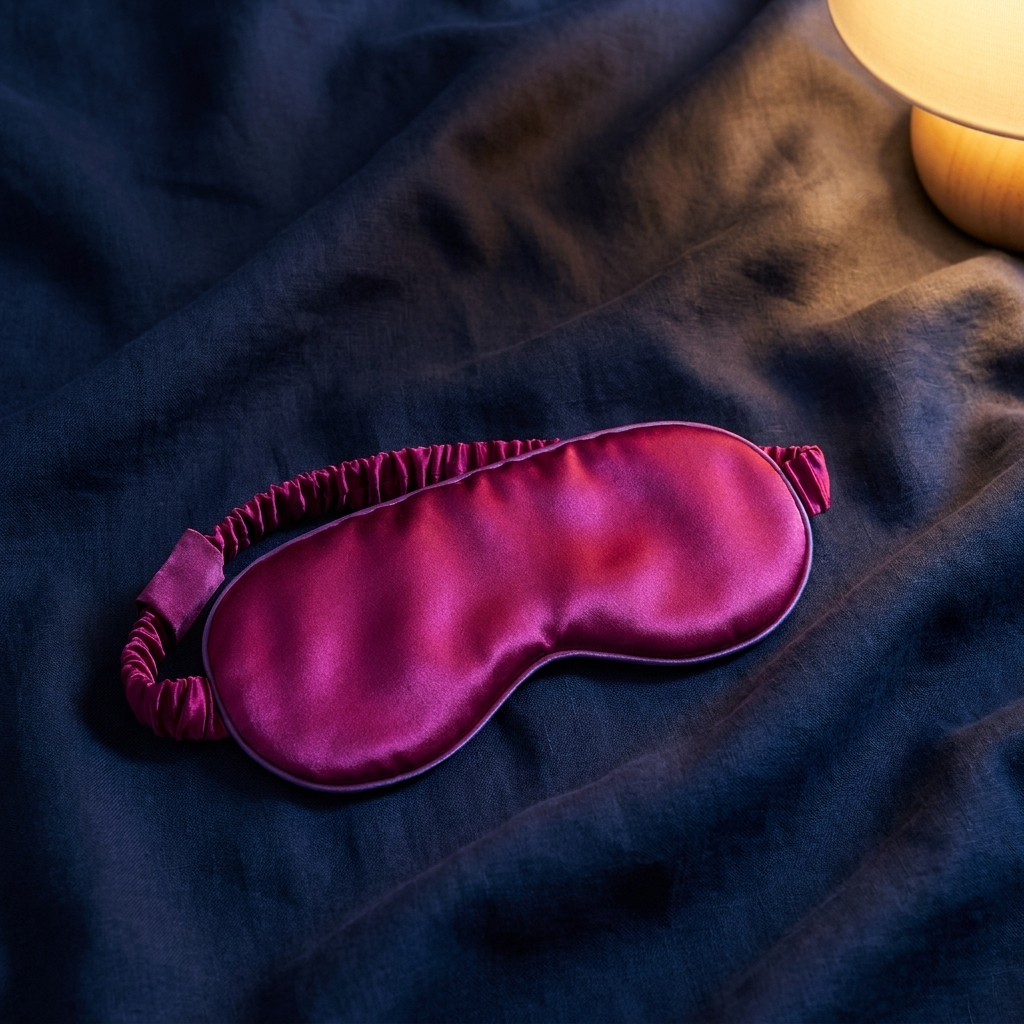 Silk sleep mask — Rose Red