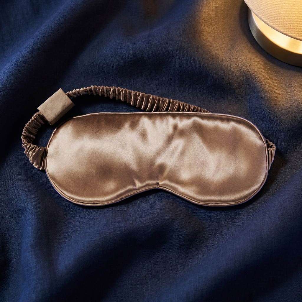 Silk sleep mask — Light Brown