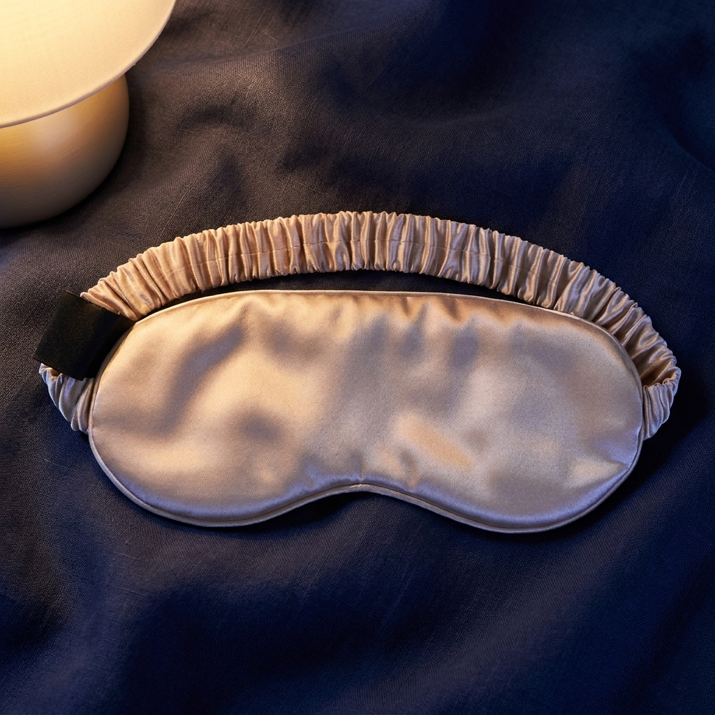 Silk sleep mask — Champagne