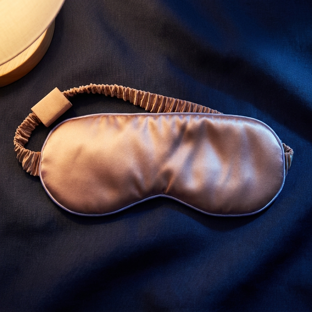 Silk sleep mask — Caramel