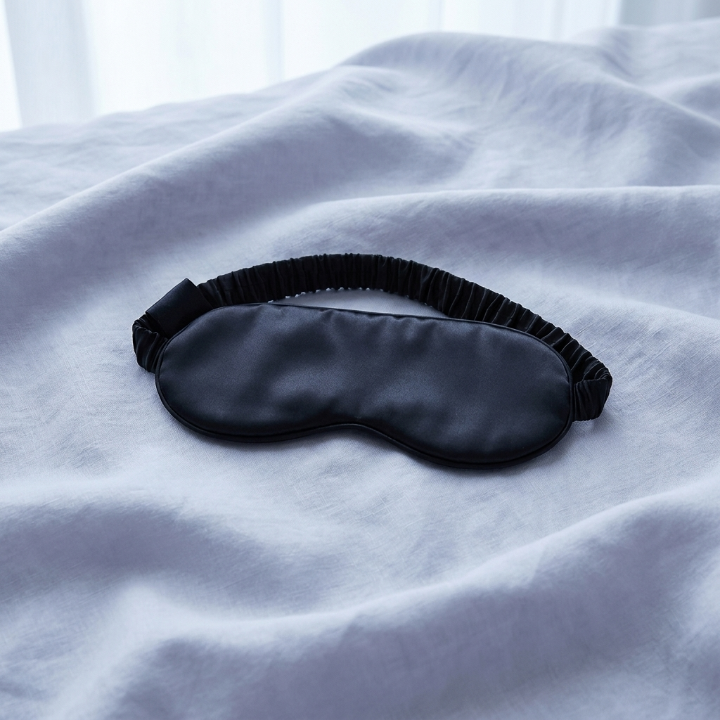 Silk sleep mask — Black